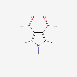 molecular formula C11H15NO2 B11508588 1-(4-acetyl-1,2,5-trimethyl-1H-pyrrol-3-yl)ethan-1-one 