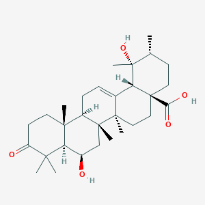 molecular formula C30H46O5 B1150861 6,19-Dihydroxyurs-12-en-3-oxo-28-oic acid CAS No. 194027-11-7