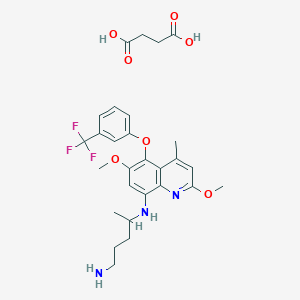 molecular formula C28H34F3N3O7 B115087 Tafenoquine succinate CAS No. 106635-81-8