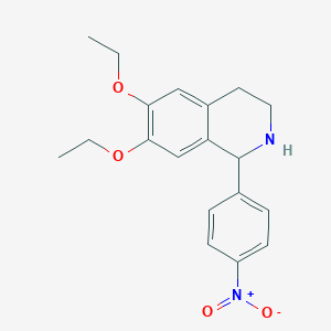 6,7-Diethoxy-1-(4-nitrophenyl)-1,2,3,4-tetrahydroisoquinoline