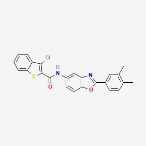 3-chloro-N-[2-(3,4-dimethylphenyl)-1,3-benzoxazol-5-yl]-1-benzothiophene-2-carboxamide