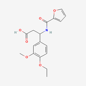 3-(4-Ethoxy-3-methoxy-phenyl)-3-[(furan-2-carbonyl)-amino]-propionic acid