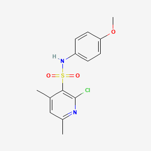 2-chloro-N-(4-methoxyphenyl)-4,6-dimethylpyridine-3-sulfonamide