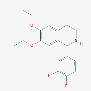 1-(3,4-Difluorophenyl)-6,7-diethoxy-1,2,3,4-tetrahydroisoquinoline