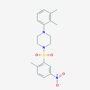 Piperazine, 1-(2,3-dimethylphenyl)-4-(2-methyl-5-nitrobenzenesulfonyl)-