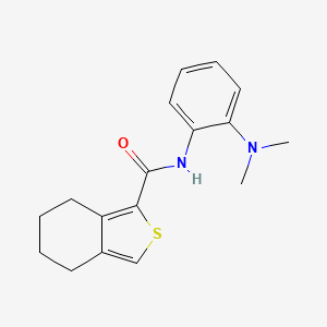 molecular formula C17H20N2OS B11508835 N-[2-(dimethylamino)phenyl]-4,5,6,7-tetrahydro-2-benzothiophene-1-carboxamide 