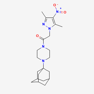 1-[4-(1-Adamantyl)piperazino]-2-(3,5-dimethyl-4-nitro-1H-pyrazol-1-YL)-1-ethanone