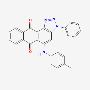 5-[(4-methylphenyl)amino]-3-phenyl-3H-anthra[1,2-d][1,2,3]triazole-6,11-dione