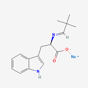 molecular formula C₁₆H₁₉N₂NaO₂ B1150888 N-(2,2-Dimethylpropylidene)-L-tryptophan Monosodium Salt 