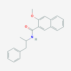 molecular formula C21H21NO2 B11508922 3-methoxy-N-(1-phenylpropan-2-yl)naphthalene-2-carboxamide 