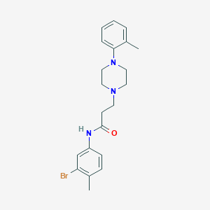 N-(3-bromo-4-methylphenyl)-3-[4-(2-methylphenyl)piperazin-1-yl]propanamide