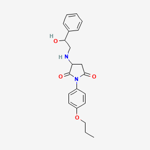 3-[(2-Hydroxy-2-phenylethyl)amino]-1-(4-propoxyphenyl)pyrrolidine-2,5-dione