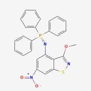 3-Methoxy-6-nitro-4-[(triphenyl-lambda~5~-phosphanylidene)amino]-1,2-benzothiazole