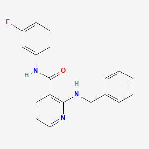 2-(benzylamino)-N-(3-fluorophenyl)pyridine-3-carboxamide