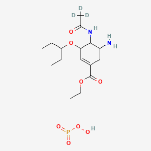 molecular formula C₁₆H₂₈D₃N₂O₈P B1150907 Oseltamivir-d3 Phosphate 