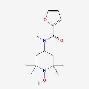 molecular formula C15H24N2O3 B11509109 N-(1-hydroxy-2,2,6,6-tetramethylpiperidin-4-yl)-N-methylfuran-2-carboxamide 