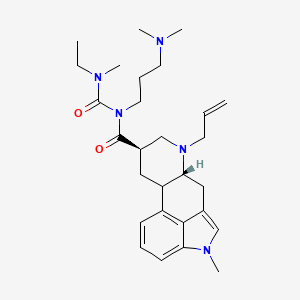 (6aR,9R)-N-[3-(dimethylamino)propyl]-N-[ethyl(methyl)carbamoyl]-4-methyl-7-prop-2-enyl-6,6a,8,9,10,10a-hexahydroindolo[4,3-fg]quinoline-9-carboxamide