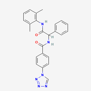 N-{2-[(2,6-dimethylphenyl)amino]-2-oxo-1-phenylethyl}-4-(1H-tetrazol-1-yl)benzamide