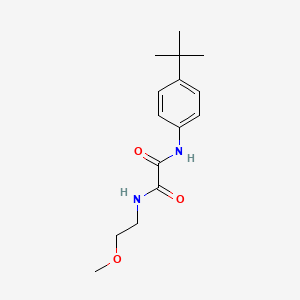 molecular formula C15H22N2O3 B11509156 N-(4-tert-butylphenyl)-N'-(2-methoxyethyl)ethanediamide 