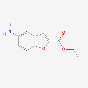 molecular formula C11H11NO3 B115092 Ethyl 5-aminobenzofuran-2-carboxylate CAS No. 174775-48-5