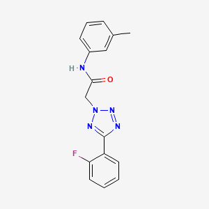 2-[5-(2-fluorophenyl)-2H-tetrazol-2-yl]-N-(3-methylphenyl)acetamide