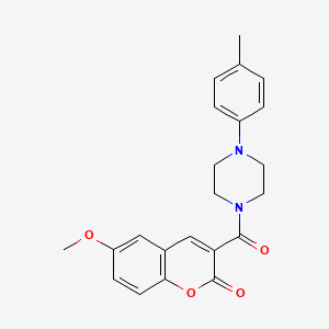 6-methoxy-3-{[4-(4-methylphenyl)piperazin-1-yl]carbonyl}-2H-chromen-2-one