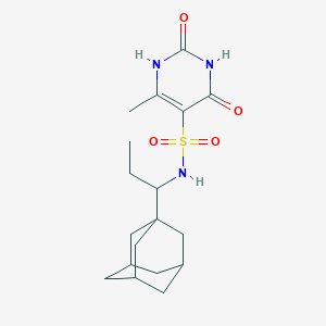 N-[1-(1-adamantyl)propyl]-6-methyl-2,4-dioxo-1,2,3,4-tetrahydropyrimidine-5-sulfonamide