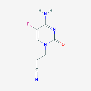 3-(4-amino-5-fluoro-2-oxopyrimidin-1(2H)-yl)propanenitrile