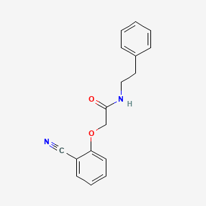 molecular formula C17H16N2O2 B11509333 2-(2-Cyanophenoxy)-N-(2-phenylethyl)acetamide 