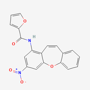 N-(3-Nitrodibenzo[b,f]oxepin-1-yl)-2-furamide