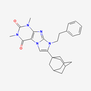 7-(Adamantan-1-YL)-1,3-dimethyl-8-(2-phenylethyl)-1H,2H,3H,4H,8H-imidazo[1,2-G]purine-2,4-dione