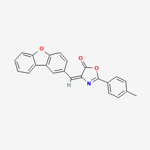 4H-Oxazol-5-one, 4-dibenzofuran-2-ylmethylene-2-(p-tolyl)-