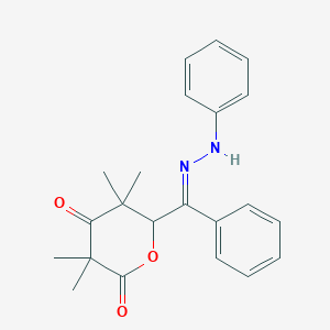 3,3,5,5-tetramethyl-6-[(E)-phenyl(2-phenylhydrazinylidene)methyl]dihydro-2H-pyran-2,4(3H)-dione