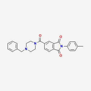 5-[(4-benzylpiperazin-1-yl)carbonyl]-2-(4-methylphenyl)-1H-isoindole-1,3(2H)-dione