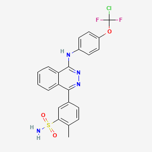 5-[4-({4-[Chloro(difluoro)methoxy]phenyl}amino)phthalazin-1-yl]-2-methylbenzenesulfonamide