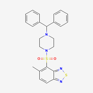 4-{[4-(Diphenylmethyl)piperazin-1-yl]sulfonyl}-5-methyl-2,1,3-benzothiadiazole