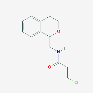 3-Chloro-N-(3,4-dihydro-1H-isochromen-1-ylmethyl)propanamide