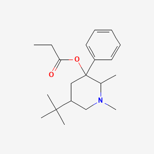 5-Tert-butyl-1,2-dimethyl-3-phenylpiperidin-3-yl propanoate