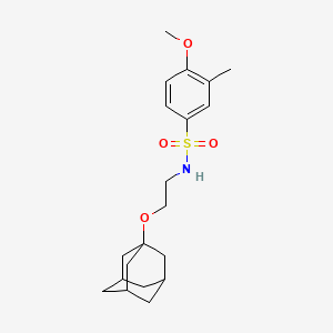 Benzenesulfonamide, N-[2-(adamantan-1-yloxy)ethyl]-4-methoxy-3-methyl-