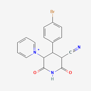 1-[4-(4-Bromophenyl)-5-cyano-2,6-dioxo-3-piperidyl]pyridinium