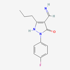 4-Aminomethylene-2-(4-fluoro-phenyl)-5-propyl-2,4-dihydro-pyrazol-3-one