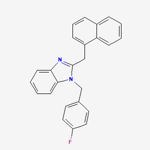 1-(4-fluorobenzyl)-2-(naphthalen-1-ylmethyl)-1H-benzimidazole