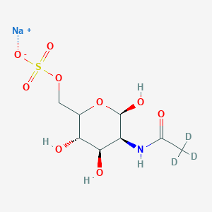 sodium;[(3S,4R,5S,6R)-3,4,6-trihydroxy-5-[(2,2,2-trideuterioacetyl)amino]oxan-2-yl]methyl sulfate
