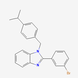 molecular formula C23H21BrN2 B11509692 2-(3-bromophenyl)-1-[4-(propan-2-yl)benzyl]-1H-benzimidazole 