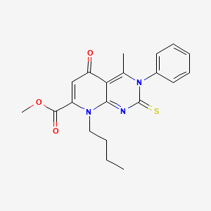 Methyl 8-butyl-4-methyl-5-oxo-3-phenyl-2-thioxo-2,3,5,8-tetrahydropyrido[2,3-d]pyrimidine-7-carboxylate