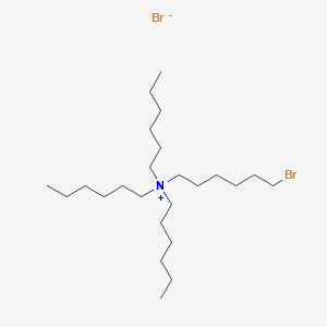 6-Bromohexyl(trihexyl)azanium;bromide