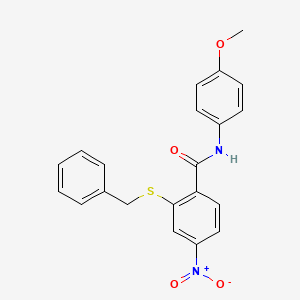 2-(benzylsulfanyl)-N-(4-methoxyphenyl)-4-nitrobenzamide