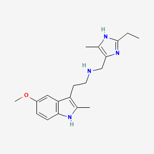 N-[(2-ethyl-4-methyl-1H-imidazol-5-yl)methyl]-2-(5-methoxy-2-methyl-1H-indol-3-yl)ethanamine