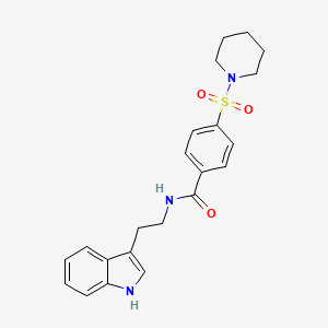 N-[2-(1H-indol-3-yl)ethyl]-4-(piperidin-1-ylsulfonyl)benzamide