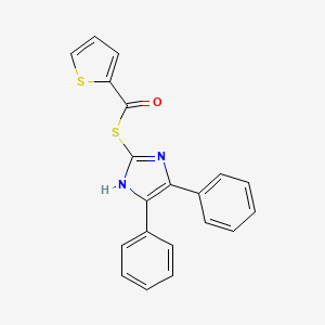 S-(4,5-diphenyl-1H-imidazol-2-yl) thiophene-2-carbothioate